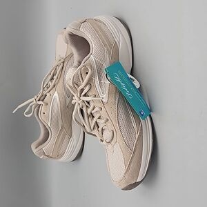 Ryka Women’s Athletic Sneakers in Beige and White